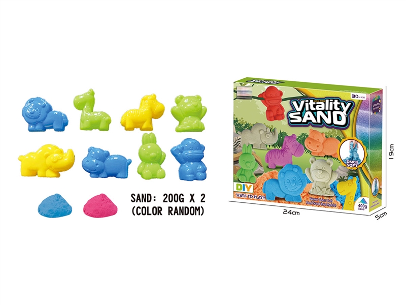 SPACE SAND SET 400G W/ACCESSORIES，2ASST - HP1197273