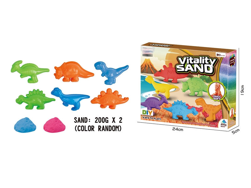 SPACE SAND SET 400G W/ACCESSORIES，2ASST - HP1197274