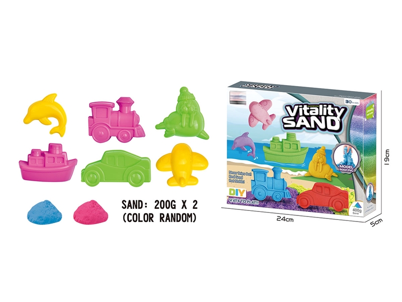 SPACE SAND SET 400G W/ACCESSORIES，2ASST - HP1197277
