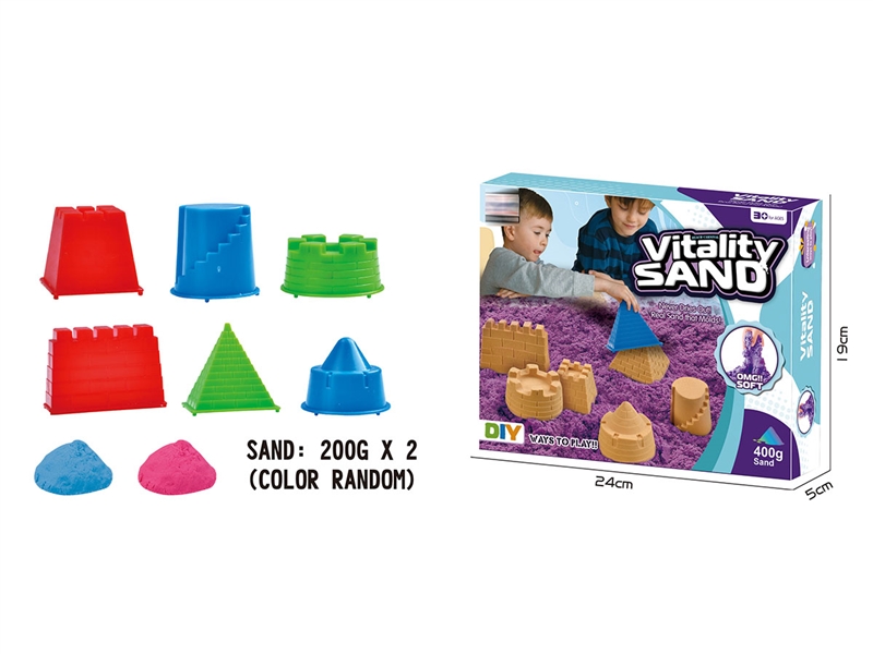 SPACE SAND SET 400G W/ACCESSORIES，2ASST - HP1197278