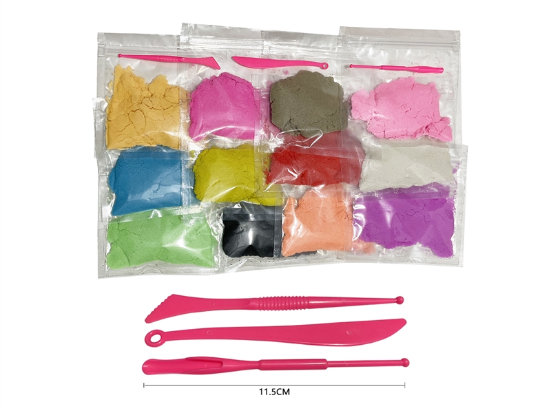 SPACE SAND 12COLORS  W/ACCESSORIES - HP1197445