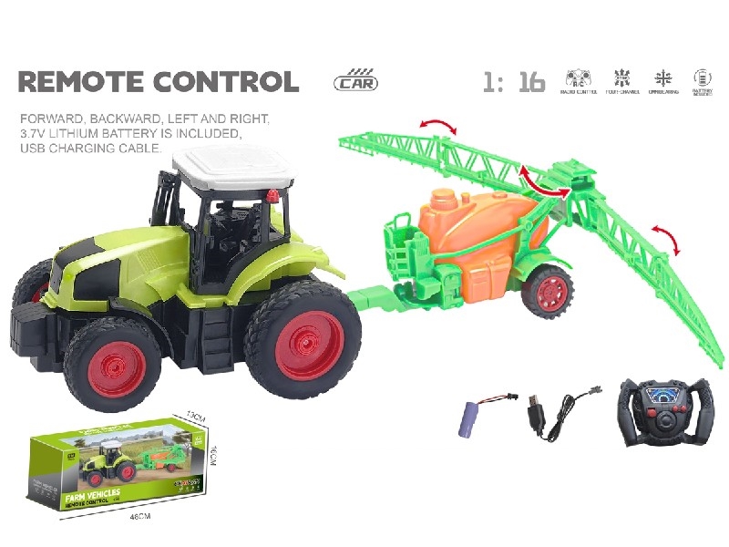 1:16 4-CHANNE R/C FARMER TRUCK W/USB,INCLUDED BATTERY - HP1198455