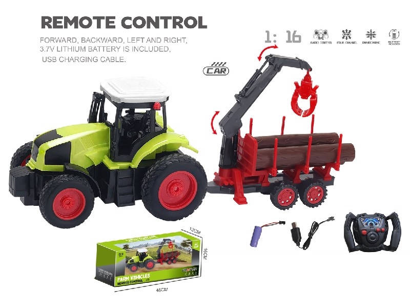 1:16 4-CHANNE R/C FARMER TRUCK W/USB,INCLUDED BATTERY - HP1198466
