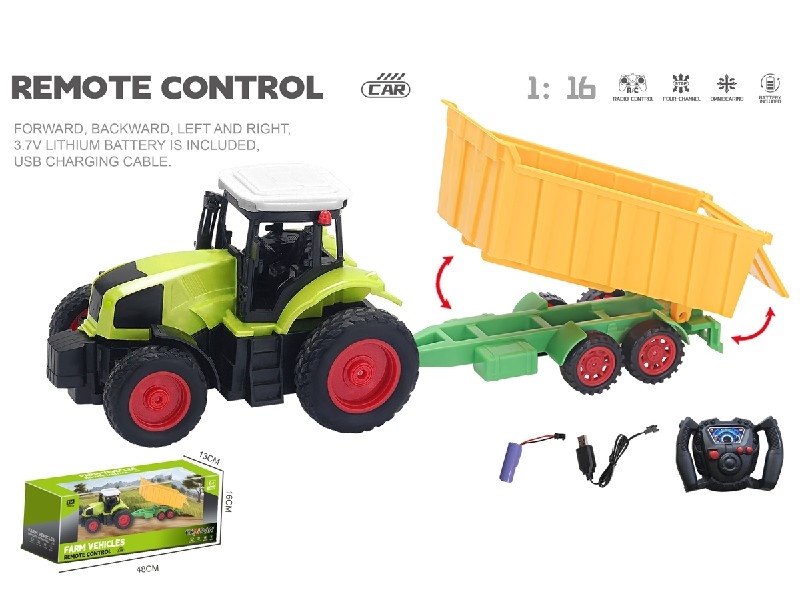 1:16 4-CHANNE R/C FARMER TRUCK W/USB,INCLUDED BATTERY - HP1198467