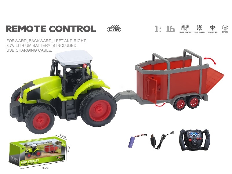1:16 4-CHANNE R/C FARMER TRUCK W/USB,INCLUDED BATTERY - HP1198469