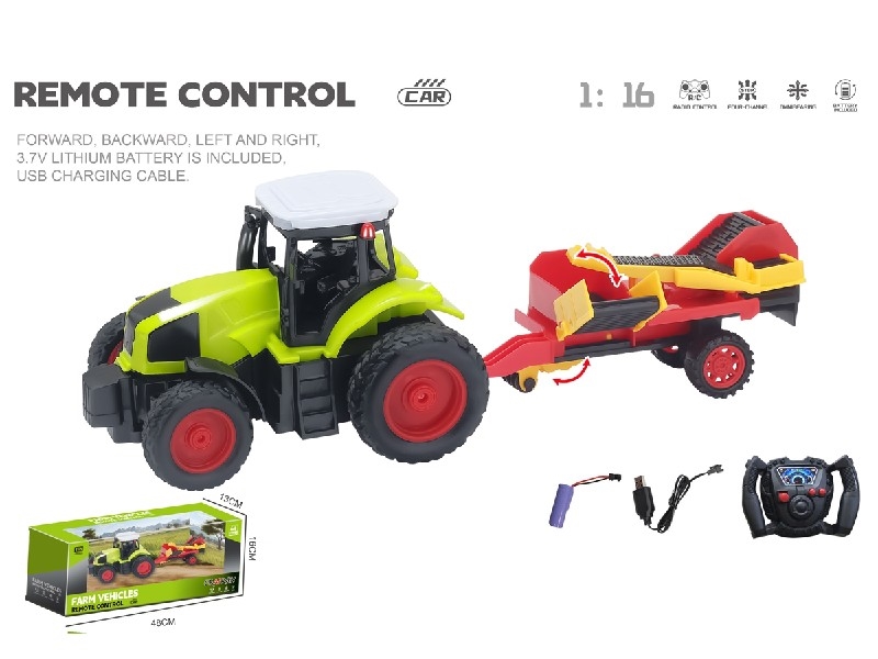 1:16 4-CHANNE R/C FARMER TRUCK W/USB,INCLUDED BATTERY - HP1198473