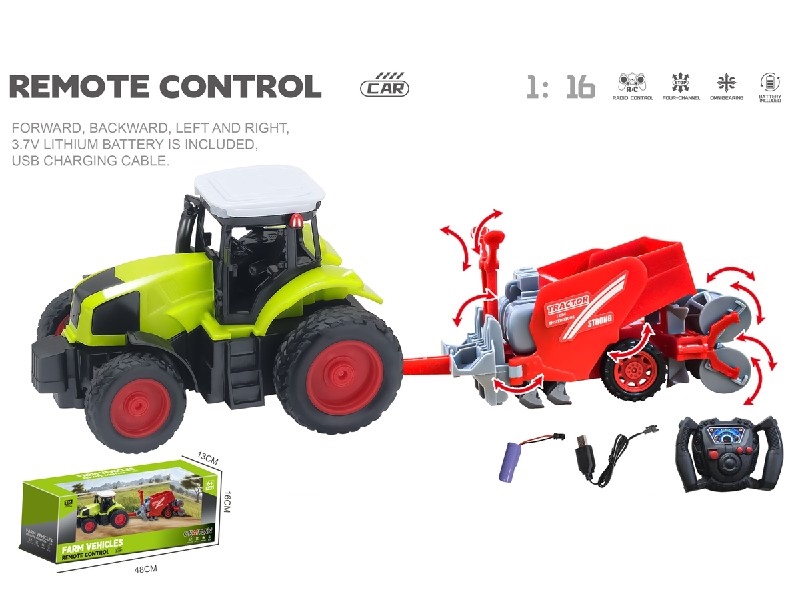 1:16 4-CHANNE R/C FARMER TRUCK W/USB,INCLUDED BATTERY - HP1198475
