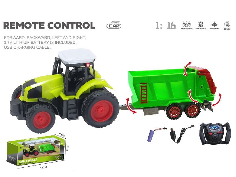 1:16 4-CHANNE R/C FARMER TRUCK W/USB,INCLUDED BATTERY - HP1198476