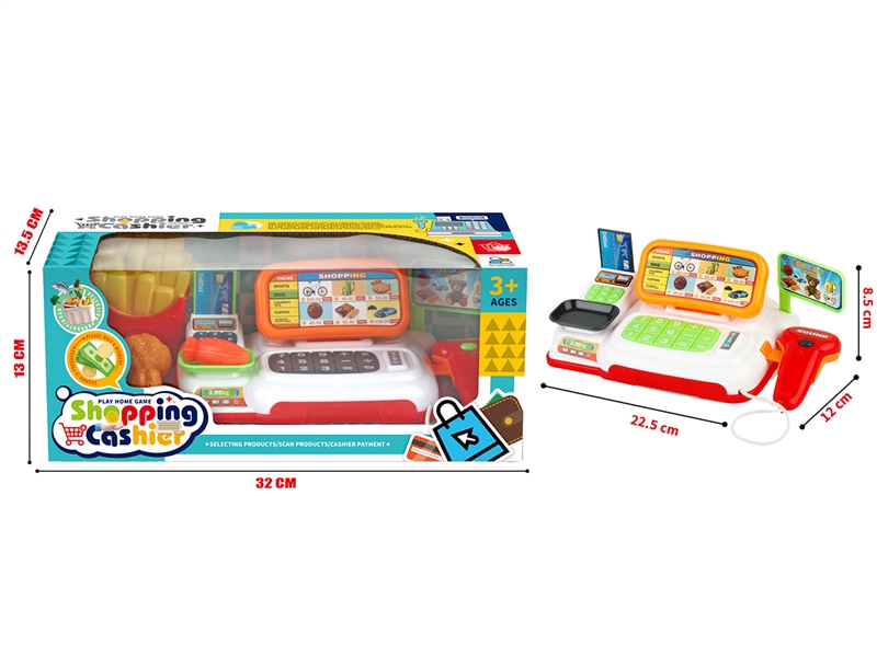 CASH REGISTER SET W/LIGHT & MUSIC,2COLOURS - HP1198606