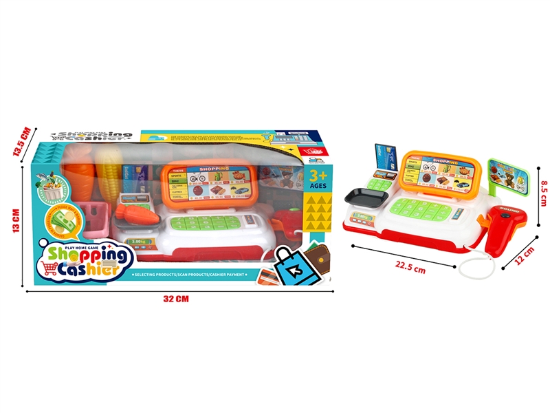 CASH REGISTER SET W/LIGHT & MUSIC,2COLOURS - HP1198608