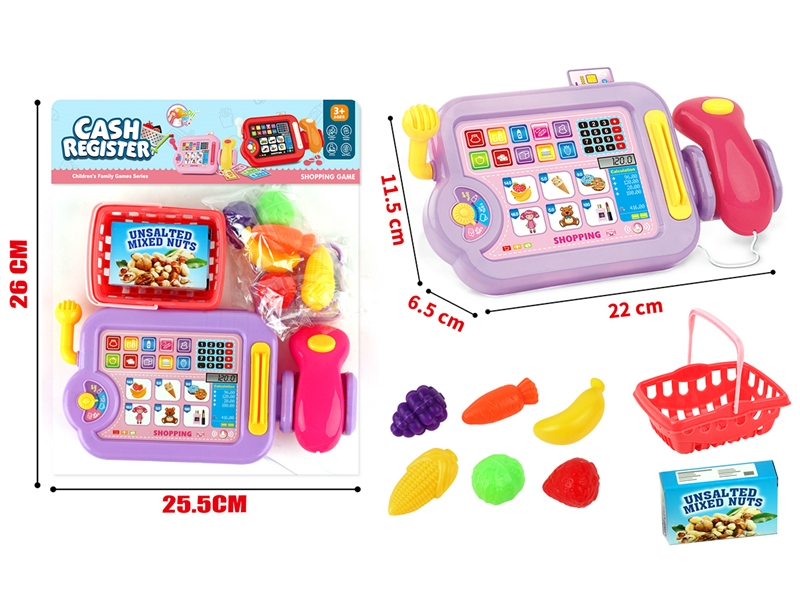 CASH REGISTER SET W/LIGHT & MUSIC,PINK/PURPLE - HP1198631