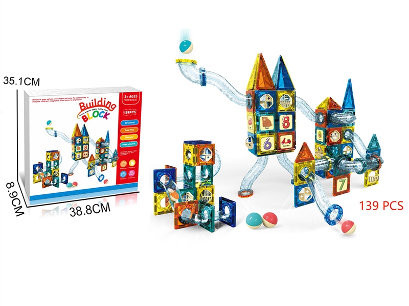 MAGNETIC BUILDING BLOCKS (139 PCS) - HP1198997