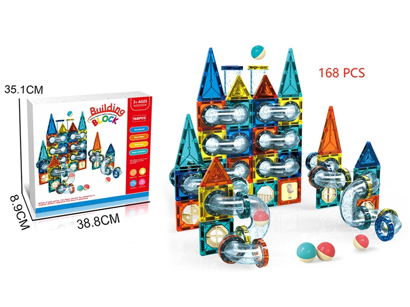 MAGNETIC BUILDING BLOCKS (168 PCS) - HP1198998