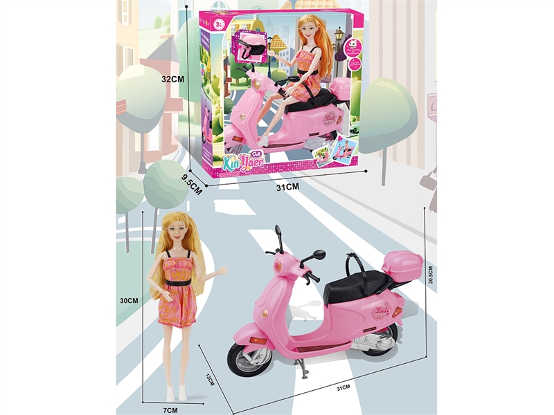 芯雅儿芭比娃娃摩托车 - HP1199234
