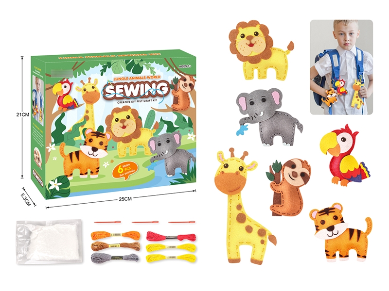 DIY FELT CRAFT KIT 6PCS - HP1199269