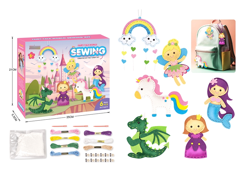 DIY FELT CRAFT KIT 6PCS - HP1199271