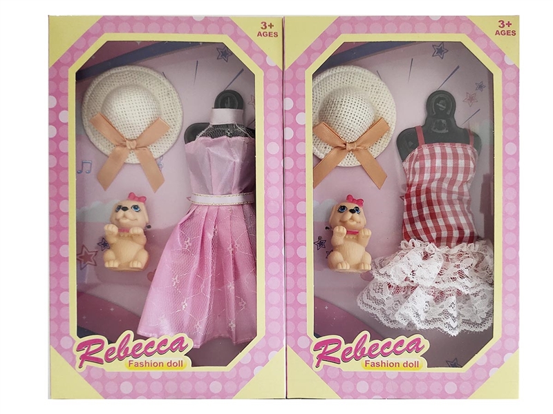 11.5寸芭比衣服彩盒装,2款混装 - HP1199875