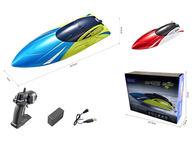 R/C SPEED BOAT,RED/BLUE - HP1200025