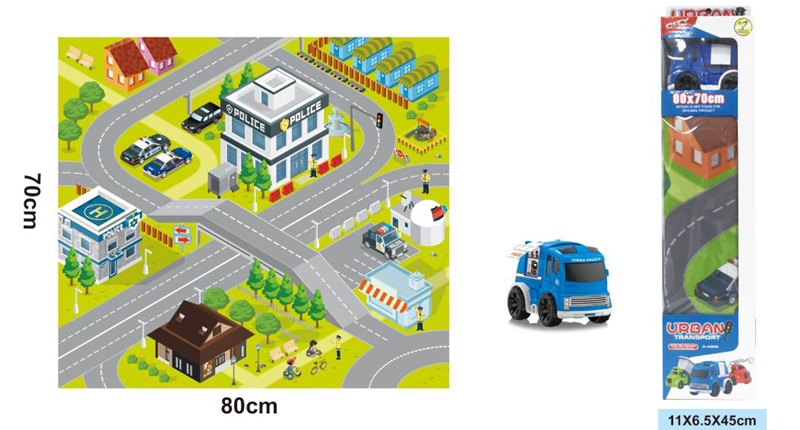 ROAD MAP+FRICTION CAR,80*70cm - HP1200724