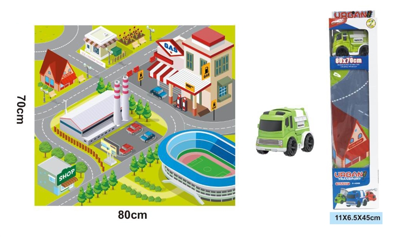 ROAD MAP+FRICTION CAR,80*70cm - HP1200727