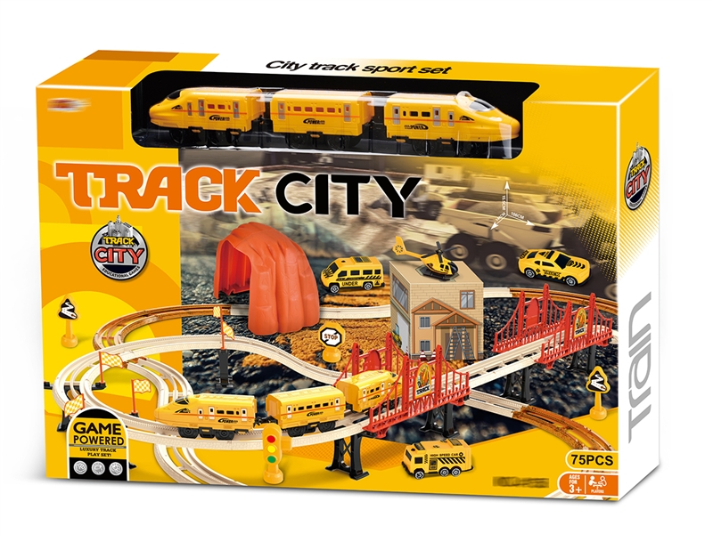 B/O CITY TRACK SET 75PCS - HP1201067
