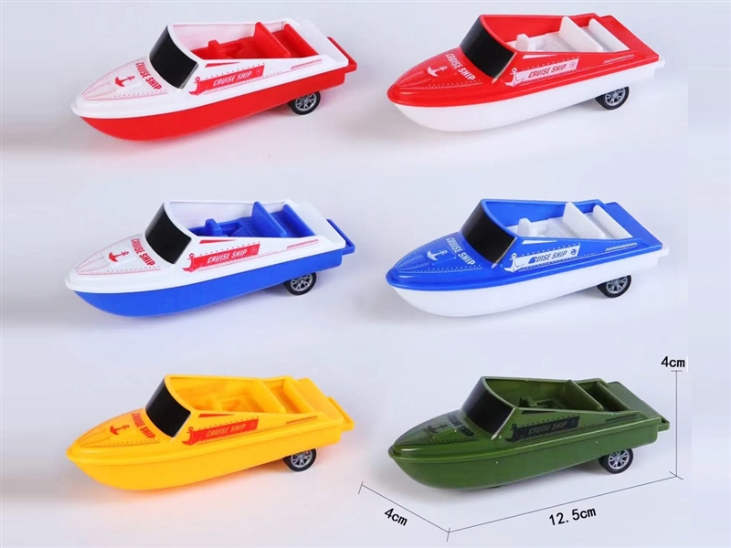 PULL BACK SPEED BOAT,4COLOURS - HP1201949