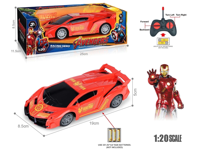 1:20 4-CHANNELS R/C CAR,NOT INCLUDED BATTERY - HP1202188