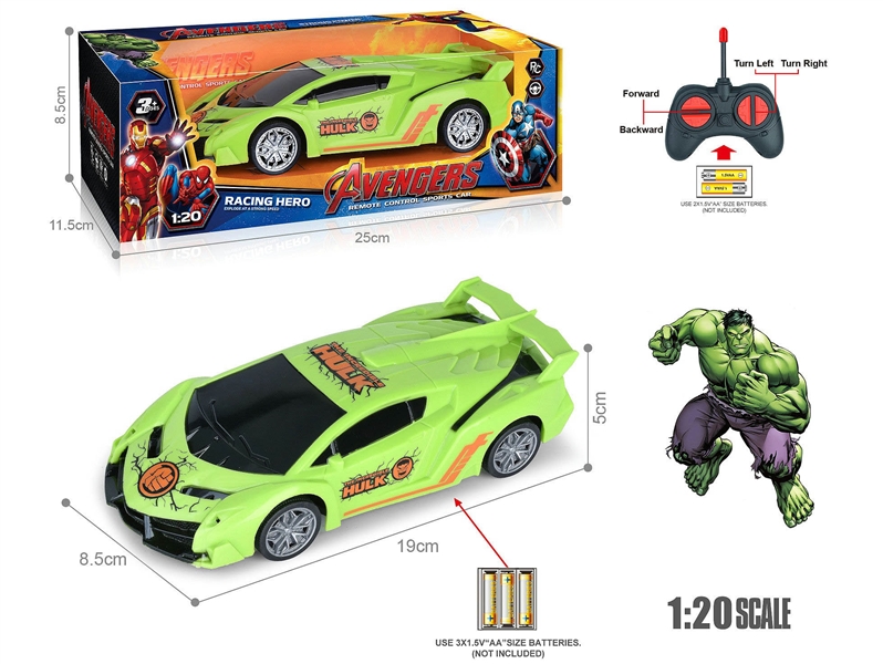 1:20 4-CHANNELS R/C CAR,NOT INCLUDED BATTERY - HP1202190