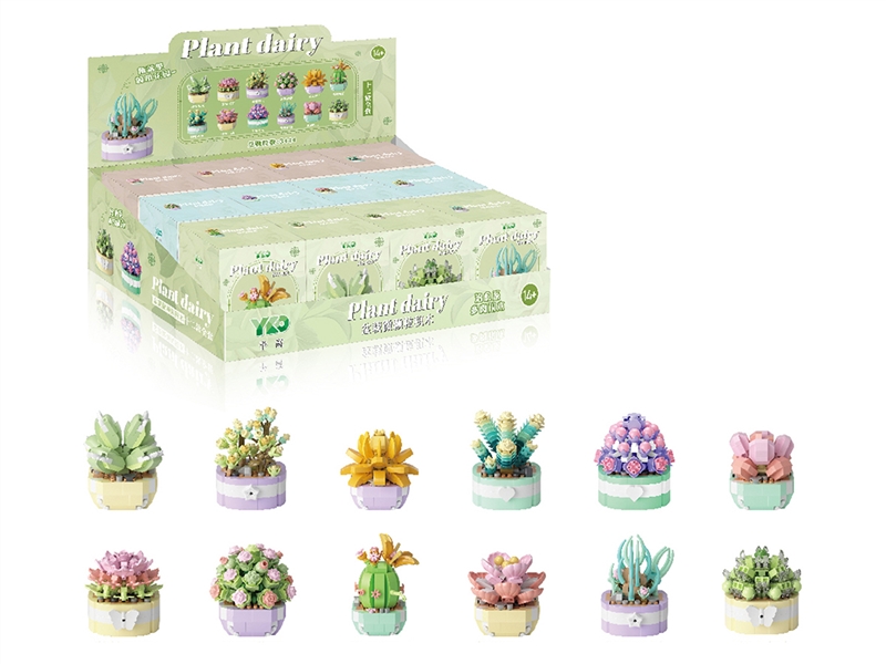 BUILDING BLOCK，12PCS/DISPLAY BOX - HP1202487