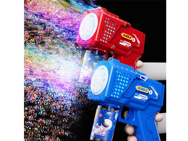 B/O 10 HOLES BUBBLE GUN W/LIGHT (NOT INCLUDED BATTERY) 2COLORS - HP1202835