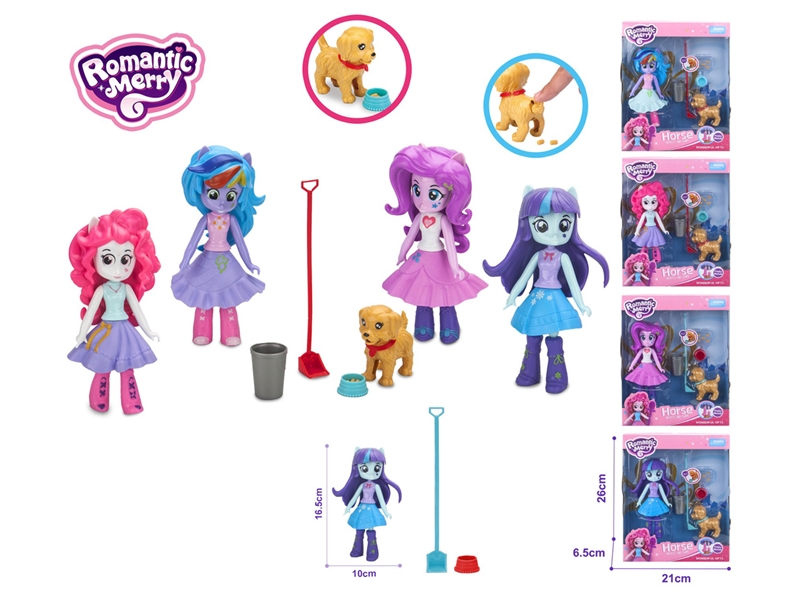 DOLL WITH PET SET，4ASST - HP1203698