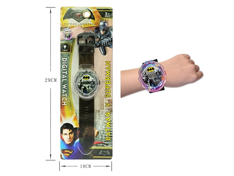 蝙蝠侠七彩灯光手表 - HP1203754