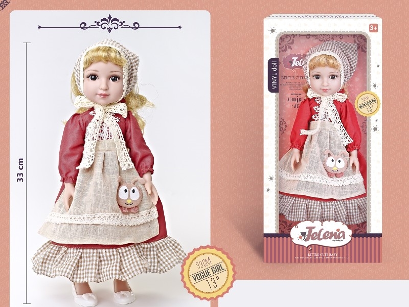 33CM RUBBER DOLL W/3D EYES - HP1204264