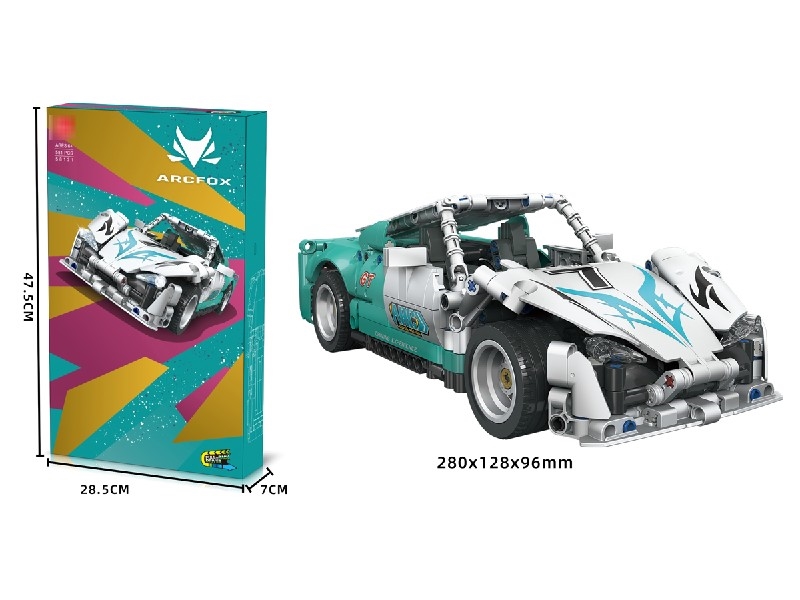 PULL BACK BUILDING BLOCK CAR 581PCS - HP1204813