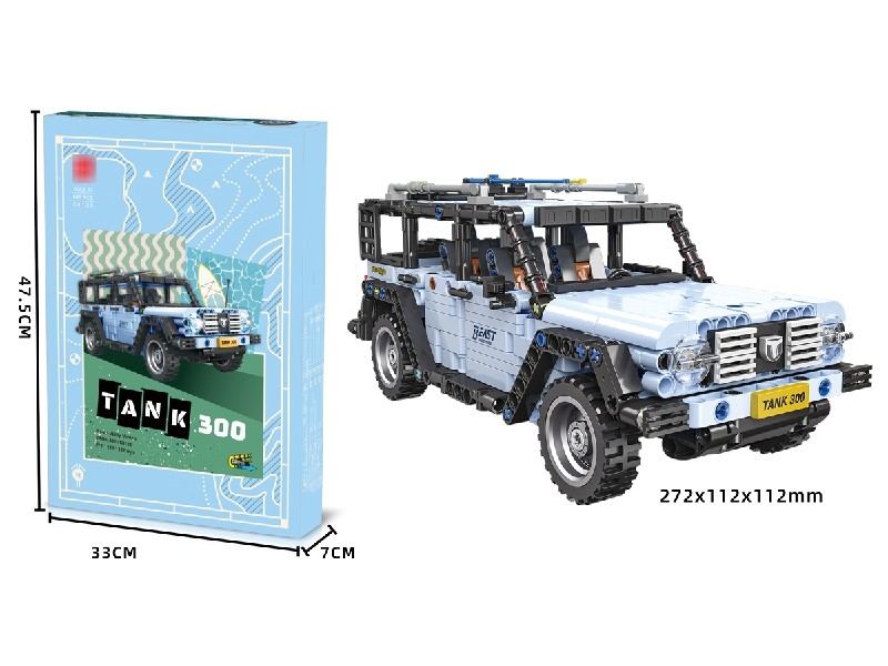 PULL BACK BUILDING BLOCK CAR 645PCS - HP1204815