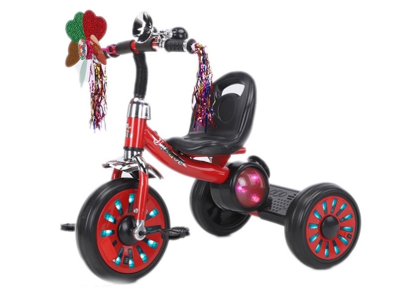 CHILD TRICYCLE W/LIGHT & MUSIC（PINK/RED/GREEN/BLUE） - HP1205161