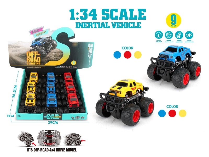 360°REVOLVE DOUBLE FRICTION STUNT CAR , 9PCS/DISPLAY BOX - HP1205228