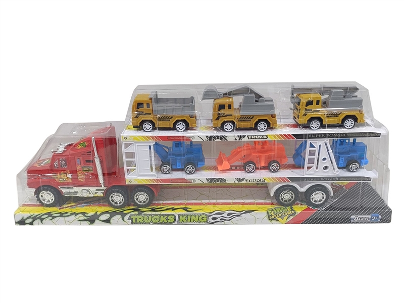 FRICTION TRUCK W/FREE WAY CONSTRUCTION TRUCK（RED/YELLOW/BLUE） - HP1206052