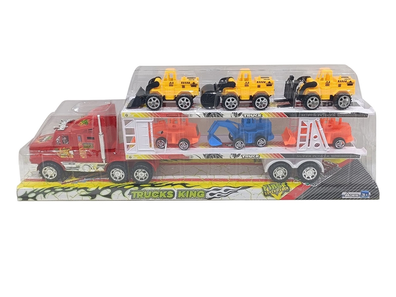 FRICTION TRUCK W/FREE WAY CONSTRUCTION TRUCK（RED/YELLOW/BLUE） - HP1206055