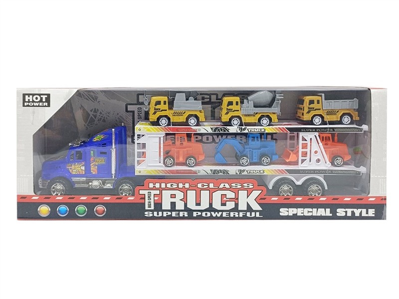 FRICTION TRUCK W/FREE WAY CONSTRUCTION TRUCK（RED/YELLOW/BLUE） - HP1206056