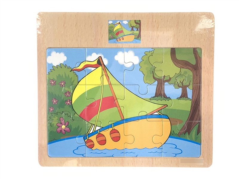 WOODEN PUZZLE 12PCS - HP1207000