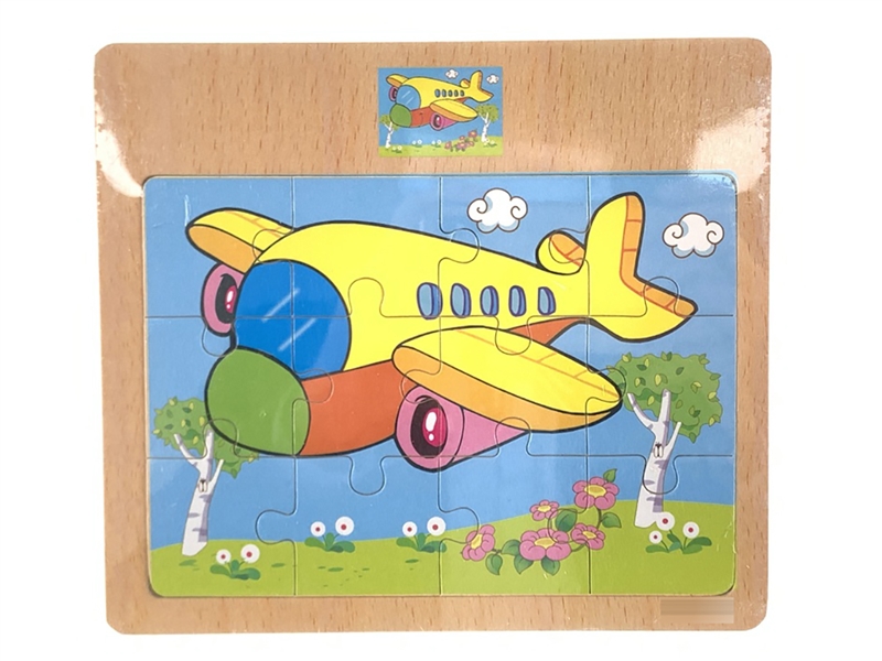 WOODEN PUZZLE 12PCS - HP1207001