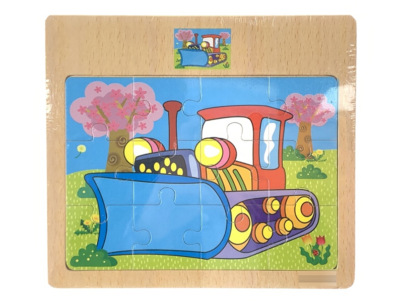 WOODEN PUZZLE 12PCS - HP1207003