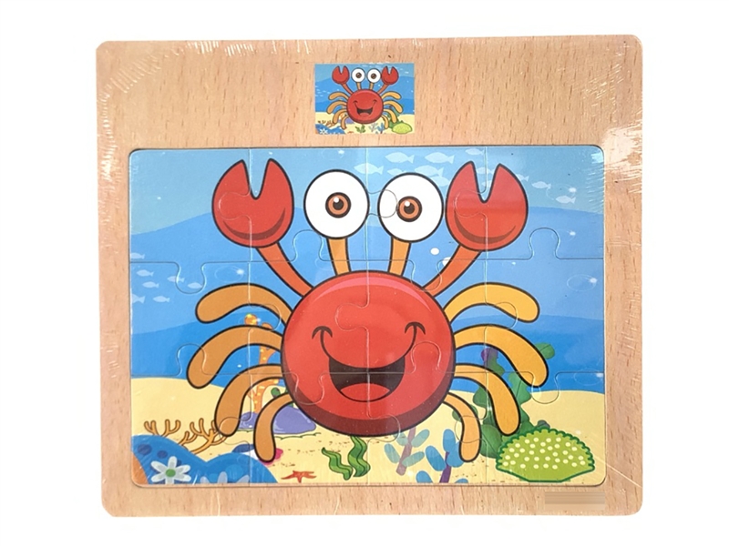 WOODEN PUZZLE 12PCS - HP1207010