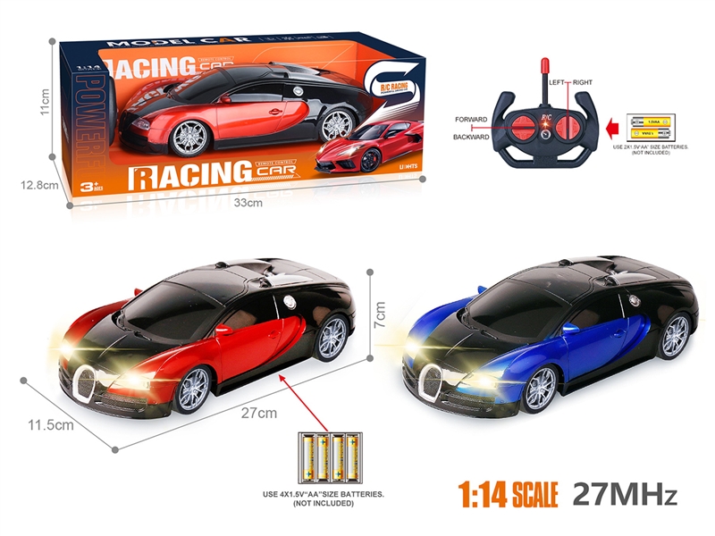1:14 4-CHANNEL R/C CAR W/LIGHT（INCLUDED BATTERY） - HP1207645