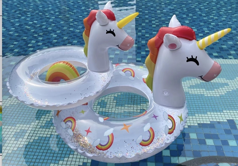 70# 60.1cm 0.2kgs 3D UNICORN SWIMMING RING - HP1208285