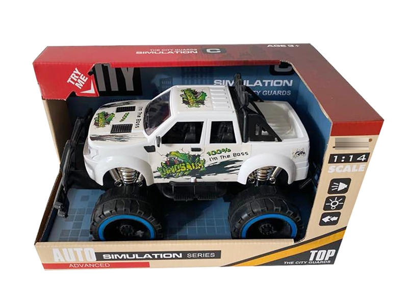 FRICTION STUNT CAR W/MUSIC & LIGHT（INCLUDED BATTERY） - HP1208552