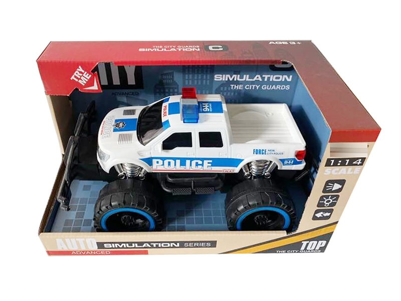 FRICTION STUNT CAR W/MUSIC & LIGHT（INCLUDED BATTERY） - HP1208557