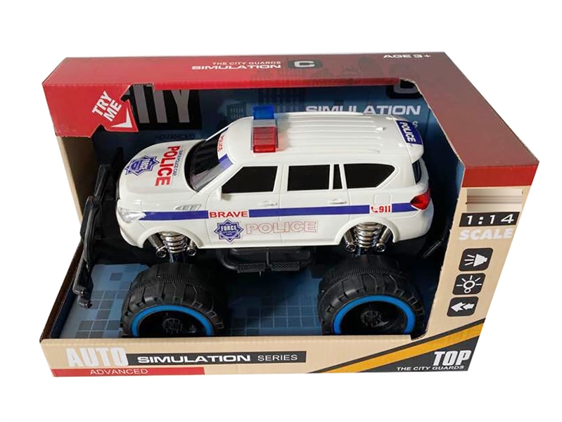 FRICTION STUNT CAR W/MUSIC & LIGHT（INCLUDED BATTERY） - HP1208559