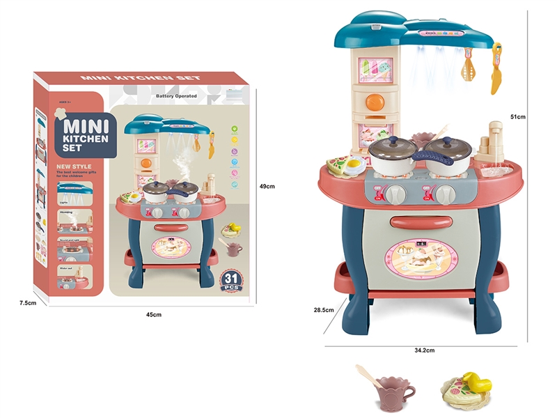 KITCHEN SET W/LIGHT & SPRAY & MUSIC (THE FAUCET OUT OF THE WATER) - HP1208631